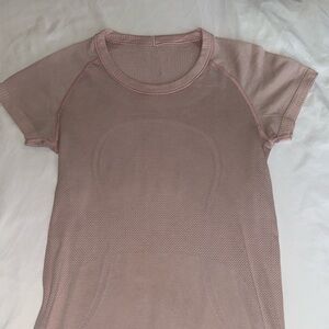 Light pink Swiftly tech short sleeve shirt- Lululemon